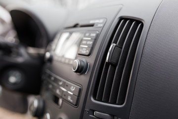 Fototapeta na wymiar Modern car air conditioning ventilation system