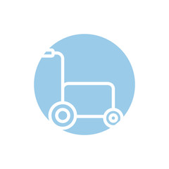 wheelchair medical equipment block style icon