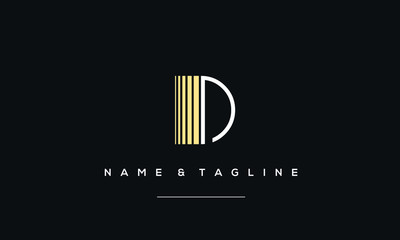 alphabet letter D logo