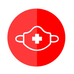 Safety sign, Wear dust mask.Medical mask icon isolated.Safety breathing masks.