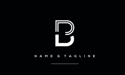 alphabet letters icon logo B