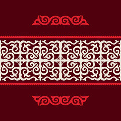 Traditional ornament of middle Asia