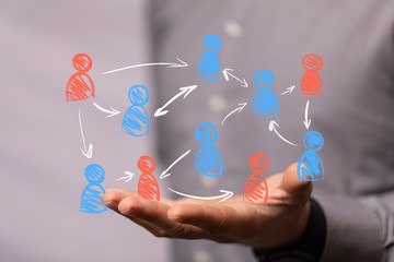 Concept of teamwork and partnership
