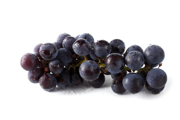 Wine grape isolated on white