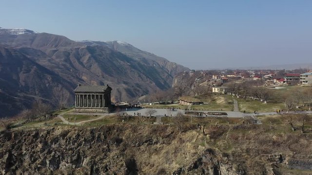 Pagan Temple of the Sun in Garni (Armenia). A masterpiece of Hellenistic architecture.