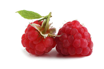 Raspberry isolated on white