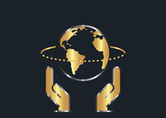 abstract background for save the world,vector illustrations