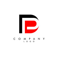 Letters dp, pd Company logo design icon vector