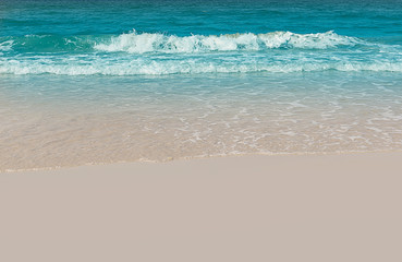 Soft wave lapped the sandy beach, Summer Background