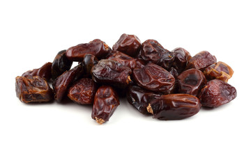 Date fruits isolated on white