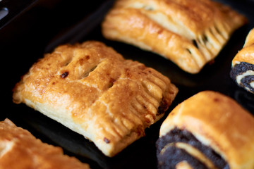 baker prepares homemade cakes