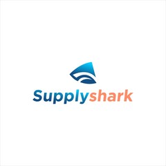 Fototapeta na wymiar shark logo design vector image with black color