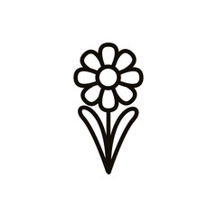 beautifull flower garden spring line style