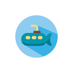 submarine vehicle block style icon