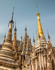Fototapeta premium Ancient pagoda field at Sagar