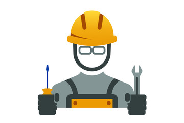 Worker icon design, technician icon