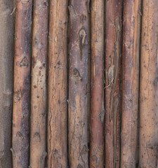 log fence, wooden background, barn wall