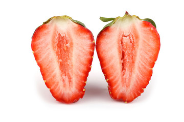 Halves of strawberries