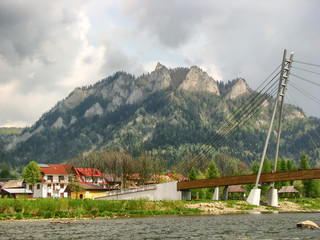 View at Trzy Korony Mountain from Dunajec River - Pieniny © sanzios
