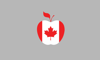 Canada apple symbol national flag fruit