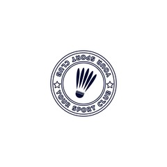 Badminton logo template for the needs of your team, club