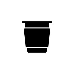 Vector illustration, paper cup coffee icon design