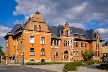 Fototapeta na wymiar Denkmalgeschütztes Verwaltungsgebäude in Wernigerode