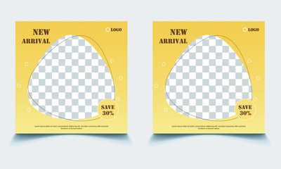New arrival social media post design template