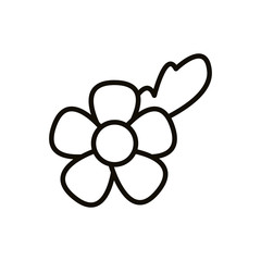 beautifull flower garden spring line style