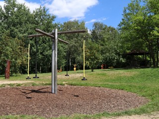 children playground in city park