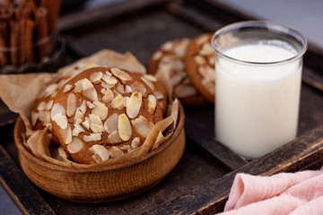 Assorted different cookies. Homemade baking. Cooking, still life food and snack. Cookies background.