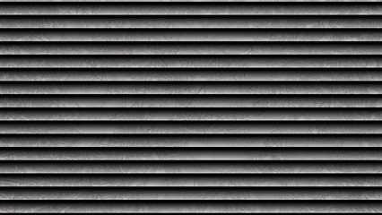 Obraz premium Horizontal metallic steel plate. Urban style backdrop in light gray tones. Cool colored simple design of textured surface with effect of jalousie border in black frame.