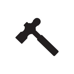 hammer vector icon in trendy flat design