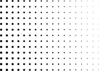 Abstract halftone dotted background. Monochrome grunge pattern with dot and circles.  Vector modern pop art texture for posters, sites, business cards, cover, postcards, labels, stickers layout.