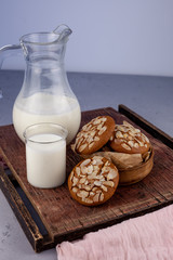 Assorted different cookies. Homemade baking. Cooking, still life food and snack. Cookies background.