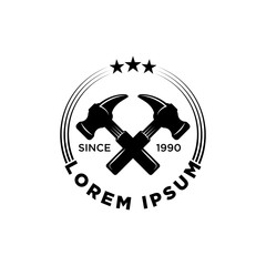 home repair vector logo template 