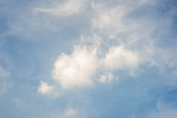 Fototapeta na wymiar White cloud background and blue sky photo