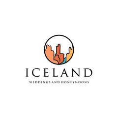 Adventure Canyon Logo .Minimalist Design for Outdoor Travel and Exploration