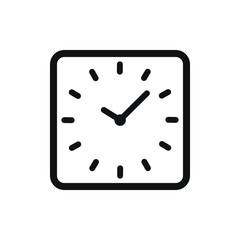 clock vector icon in trendy flat style
