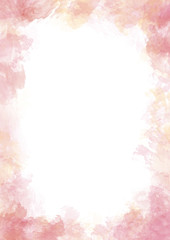 背景素材　水彩テクスチャー　枠