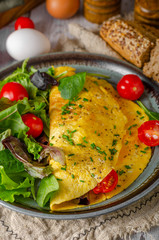 Egg omelette homemade