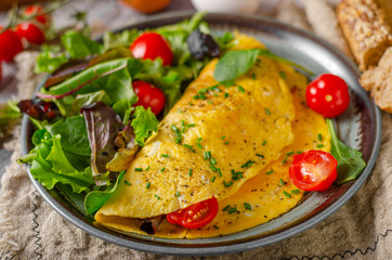 Egg omelette homemade