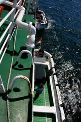 Fototapeta na wymiar Disembark on Helgoland