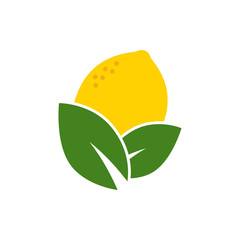 lemon icon vector logo template