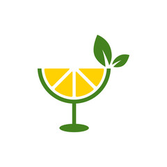 Obraz premium lemon icon vector logo template