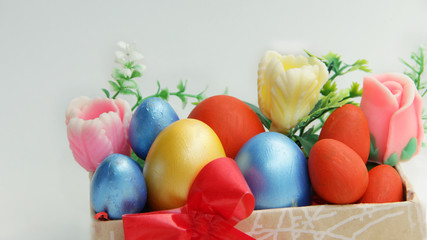 colorful easter eggs