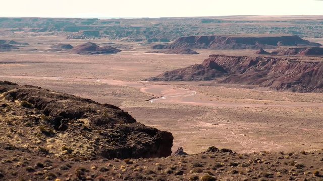 painted desert barren valley