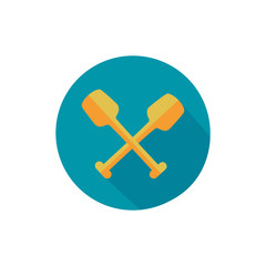 boat oars accessory block icon