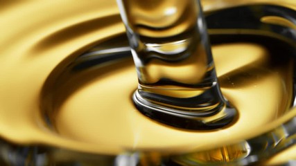 Super Slow Motion Shot of Pouring Oil Liquid at 1000fps.
