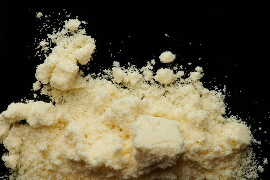 Close Up Of Yellow Powder